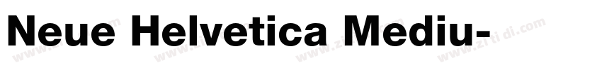 Neue Helvetica Mediu字体转换